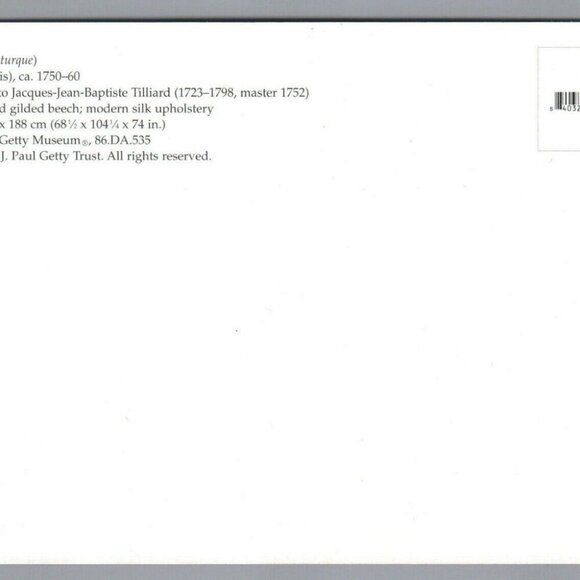 Bed Postcard Jacques-Jean-Baptiste Tilliard Unposted PC J. Paul Getty Museum - Picture 2 of 2